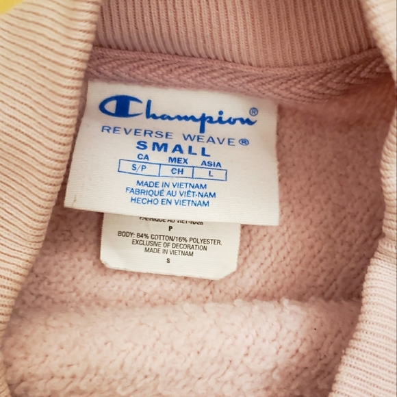 Champion sweater top pink Small - Picture 4 of 4